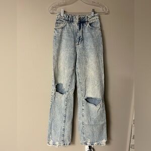 Garage Light Washed Ripped Jeans